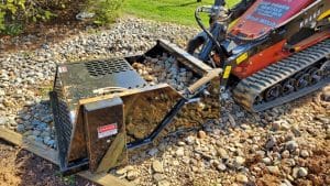 landscaping rock rake for dingo skid loader machine