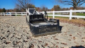 horse arena rock removal attachment ideal rockaway landscape rake