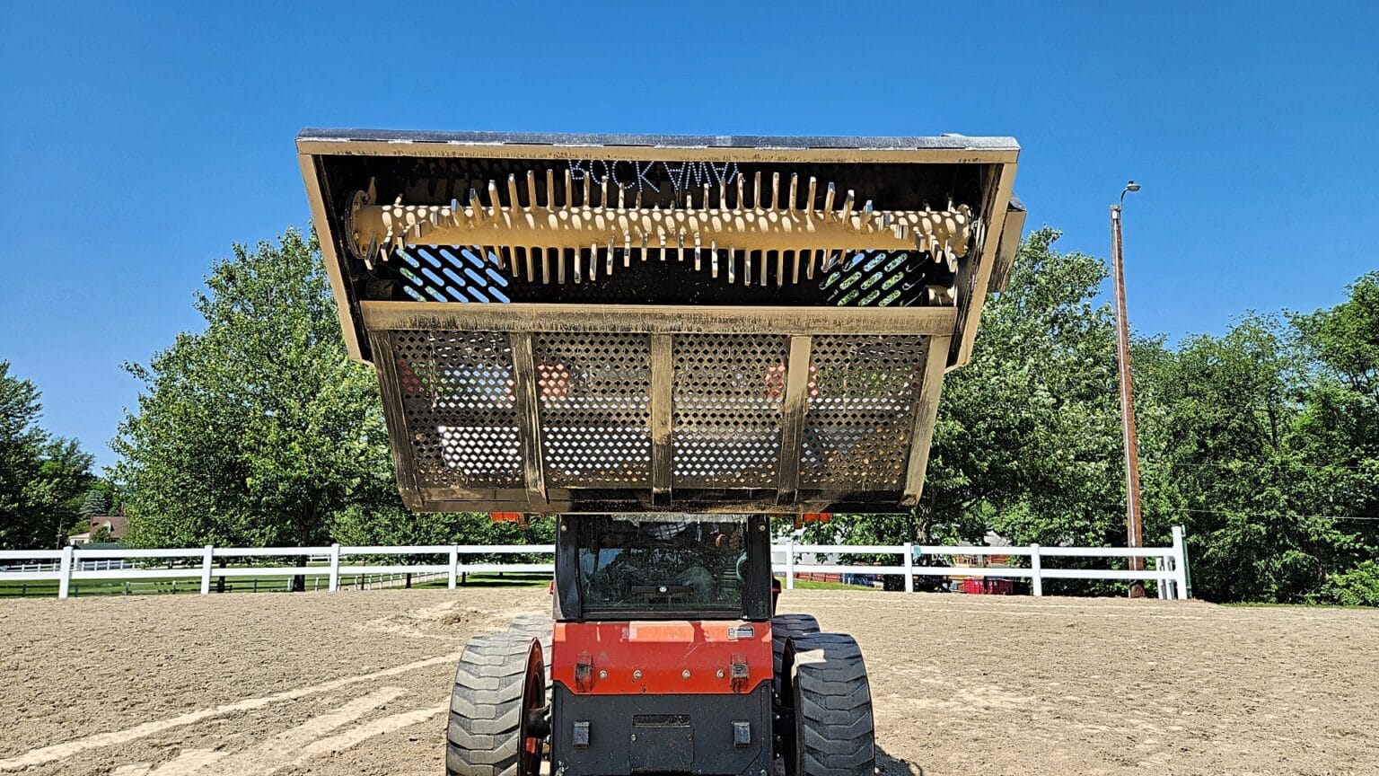 Rockaway Horse Arena Rock Picker With Screening Bucket