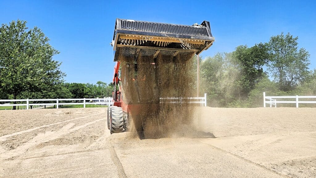 Rock Screening Rake Rockaway Horse Arena Rock Picker With Screening Bucket