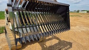 rockaway skeleton skid steer land rake bucket