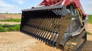 skid steer land rake skeleton bucket ideal rockaway